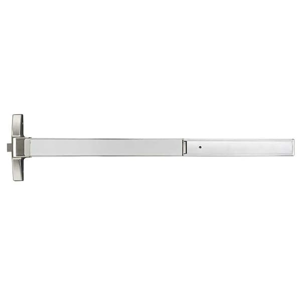 Rim Exit Device, 36 Inch, Exit Only, Satin Stainless Steel